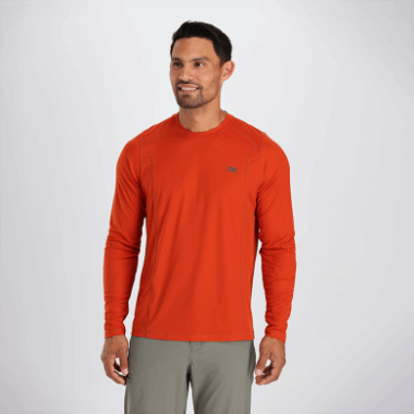Outdoor Research Men's Echo Long Sleeve Tee Redrock