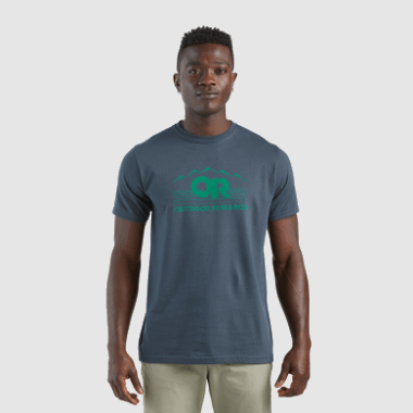 Outdoor Research Men's Or Advocate S/S Tee Naval Blue/Sprout