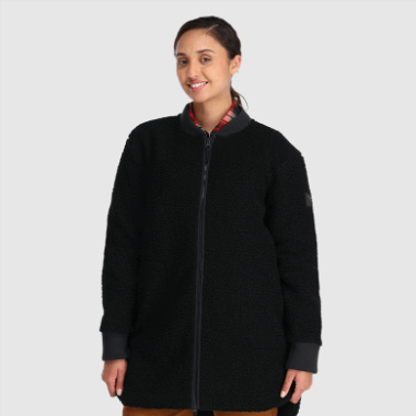 Outdoor Research Women's Juneau Sherpa Fleece Coat Black