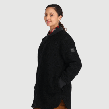 Outdoor Research Women's Juneau Sherpa Fleece Coat Black