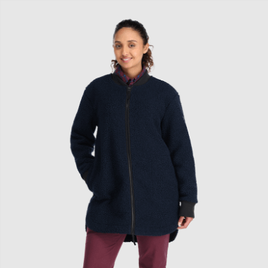 Outdoor Research Women's Juneau Sherpa Fleece Coat Naval Blue