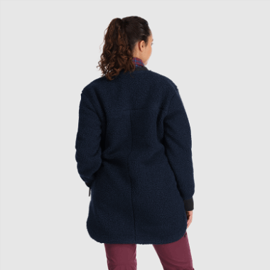 Outdoor Research Women's Juneau Sherpa Fleece Coat Naval Blue