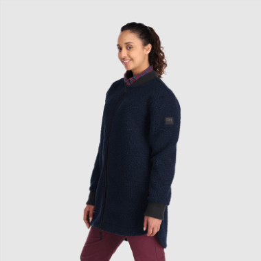 Outdoor Research Women's Juneau Sherpa Fleece Coat Naval Blue
