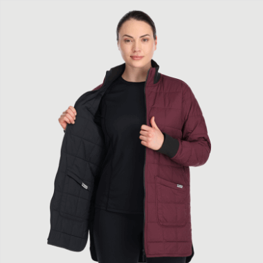 Outdoor Research Women's Shadow Reversible Parka Black/Kalamata