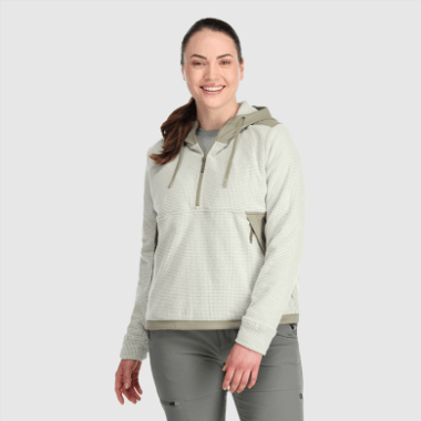Outdoor Research Women's Trail Mix Pullover Hoodie Sand/Flint