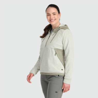 Outdoor Research Women's Trail Mix Pullover Hoodie Sand/Flint