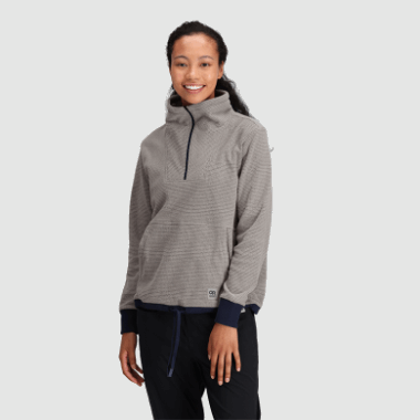 Outdoor Research Women's Trail Mix Quarter Zip Pullover Ash