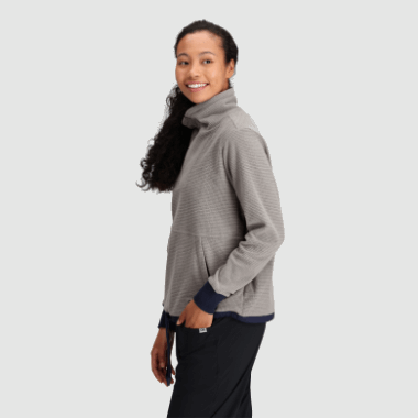 Outdoor Research Women's Trail Mix Quarter Zip Pullover Ash