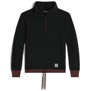 Outdoor Research Women's Trail Mix Quarter Zip Pullover Black/Elk