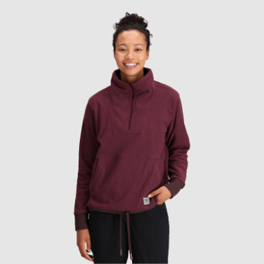 Outdoor Research Women's Trail Mix Quarter Zip Pullover Kalamata