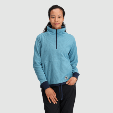 Outdoor Research Women's Trail Mix Quarter Zip Pullover Mineral