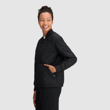 Outdoor Research Women's Shadow Reversible Bomber Black/Loden