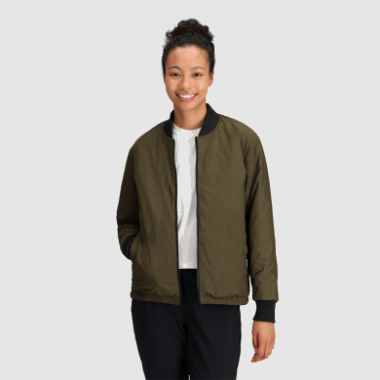 Outdoor Research Women's Shadow Reversible Bomber Black/Loden