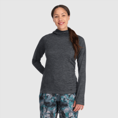 Outdoor Research Women's Alpine Onset Merino 150 Hoodie Charcoal Heather