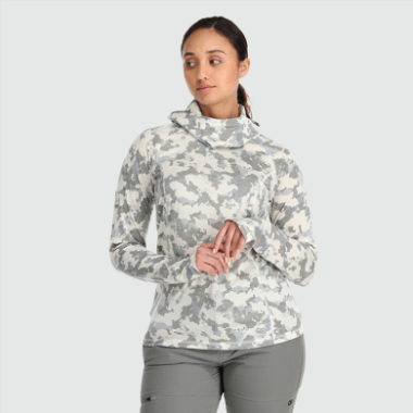 Outdoor Research Women's Alpine Onset Merino 150 Hoodie Snow Camo