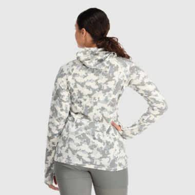 Outdoor Research Women's Alpine Onset Merino 150 Hoodie Snow Camo