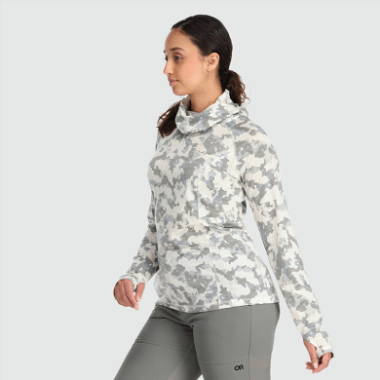 Outdoor Research Women's Alpine Onset Merino 150 Hoodie Snow Camo