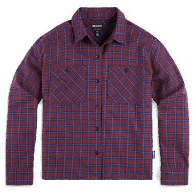 Outdoor Research Women's Feedback Flannel Shirt Light Kalamata Plaid