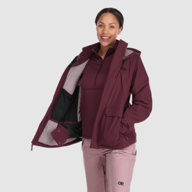 Outdoor Research Women's Snowcrew Reveler Jacket Kalamata