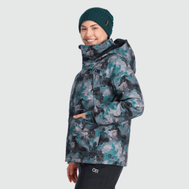 Outdoor Research Women's Snowcrew Reveler Jacket Nimbus Watercolor