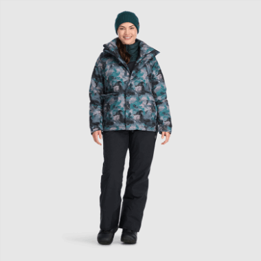 Outdoor Research Women's Snowcrew Reveler Jacket Nimbus Watercolor