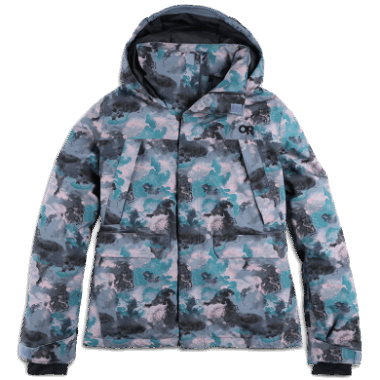 Outdoor Research Women's Snowcrew Reveler Jacket Nimbus Watercolor