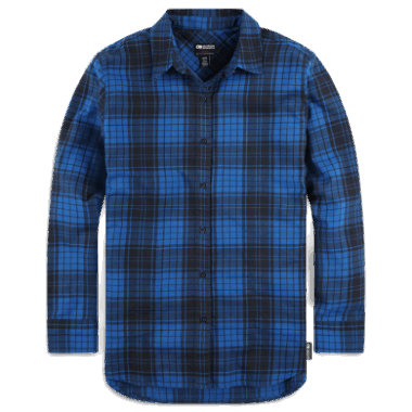 Outdoor Research Women's Kulshan Flannel Shirt Classic Blue Plaid