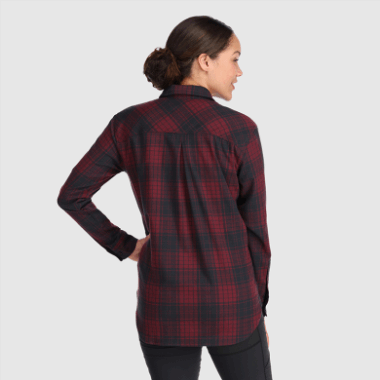 Outdoor Research Women's Kulshan Flannel Shirt Kalamata Plaid