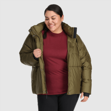 Outdoor Research Women's Coldfront Down Jacket-Plus Loden