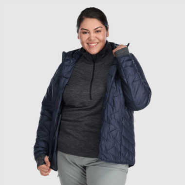 Outdoor Research Women's Superstrand Lt Hoodie-Plus Naval Blue