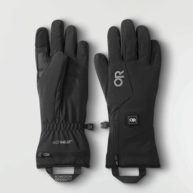 Outdoor Research Women's Sureshot Heated Softshell Gloves Black