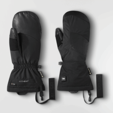 Outdoor Research Prevail Heated Gore-Tex Mitts Black