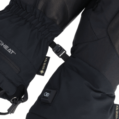 Outdoor Research Prevail Heated Gore-Tex Mitts Black
