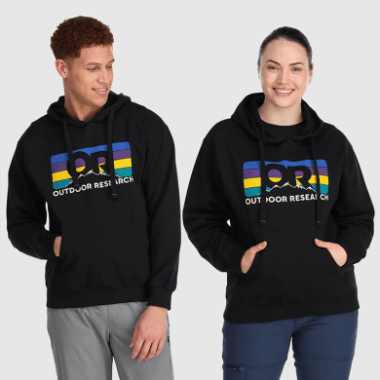 Outdoor Research Or Advocate Stripe Hoodie Black