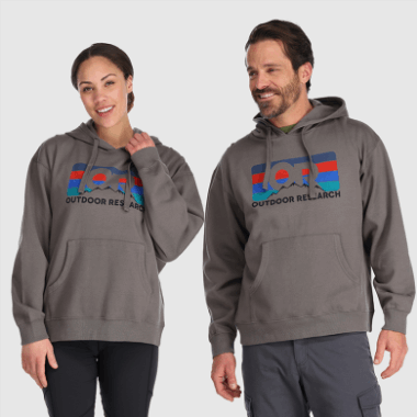 Outdoor Research Or Advocate Stripe Hoodie Charcoal