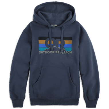 Outdoor Research Or Advocate Stripe Hoodie Naval Blue