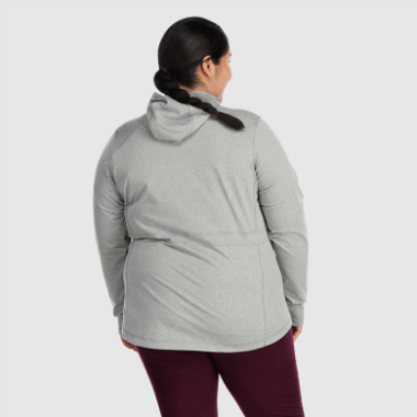 Outdoor Research Women's Melody Full Zip Hoodie-Plus Light Pewter Heather