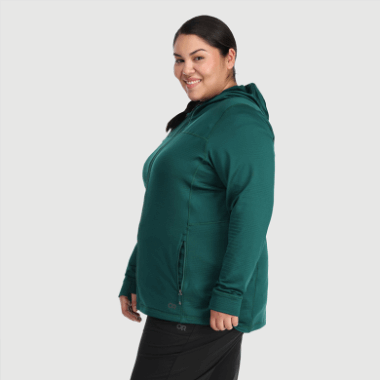 Outdoor Research Women's Vigor Full Zip Hoodie-Plus Treeline