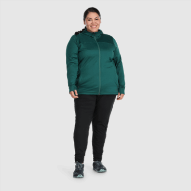Outdoor Research Women's Vigor Full Zip Hoodie-Plus Treeline