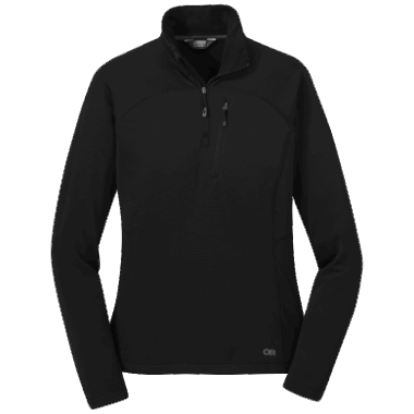 Outdoor Research Women's Vigor Half Zip-Plus Black
