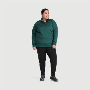 Outdoor Research Women's Vigor Half Zip-Plus Treeline
