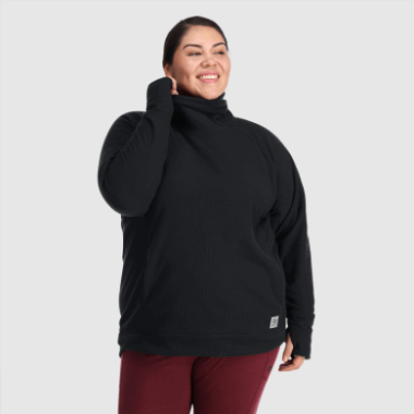 Outdoor Research Women's Trail Mix Cowl Pullover-Plus Black
