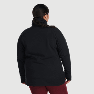 Outdoor Research Women's Trail Mix Cowl Pullover-Plus Black
