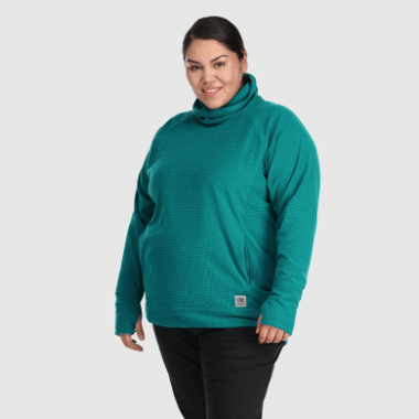 Outdoor Research Women's Trail Mix Cowl Pullover-Plus Deep Lake