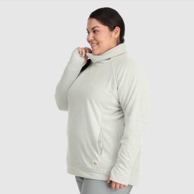 Outdoor Research Women's Trail Mix Cowl Pullover-Plus Sand