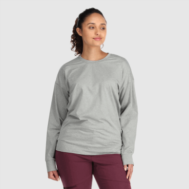 Outdoor Research Women's Melody L/S Light Pewter Heather