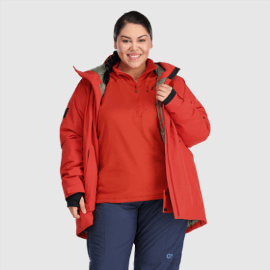Outdoor Research Women's Snowcrew Jacket-Plus Cranberry