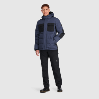 Outdoor Research Men's Del Campo Down Parka Naval Blue/Black