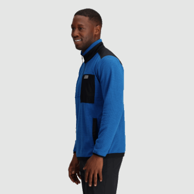 Outdoor Research Men's Trail Mix Quarter Zip Pullover Classic Blue