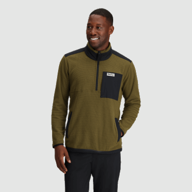 Outdoor Research Men's Trail Mix Quarter Zip Pullover Loden